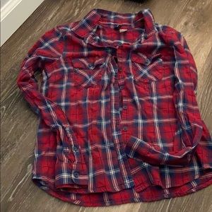 Red long sleeve shirt